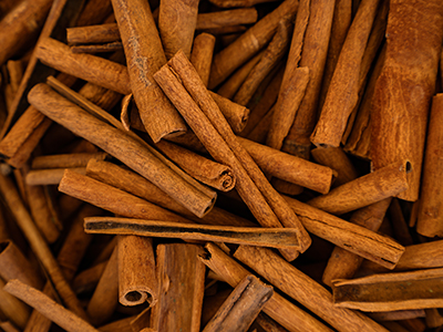 Cinnamon sticks background