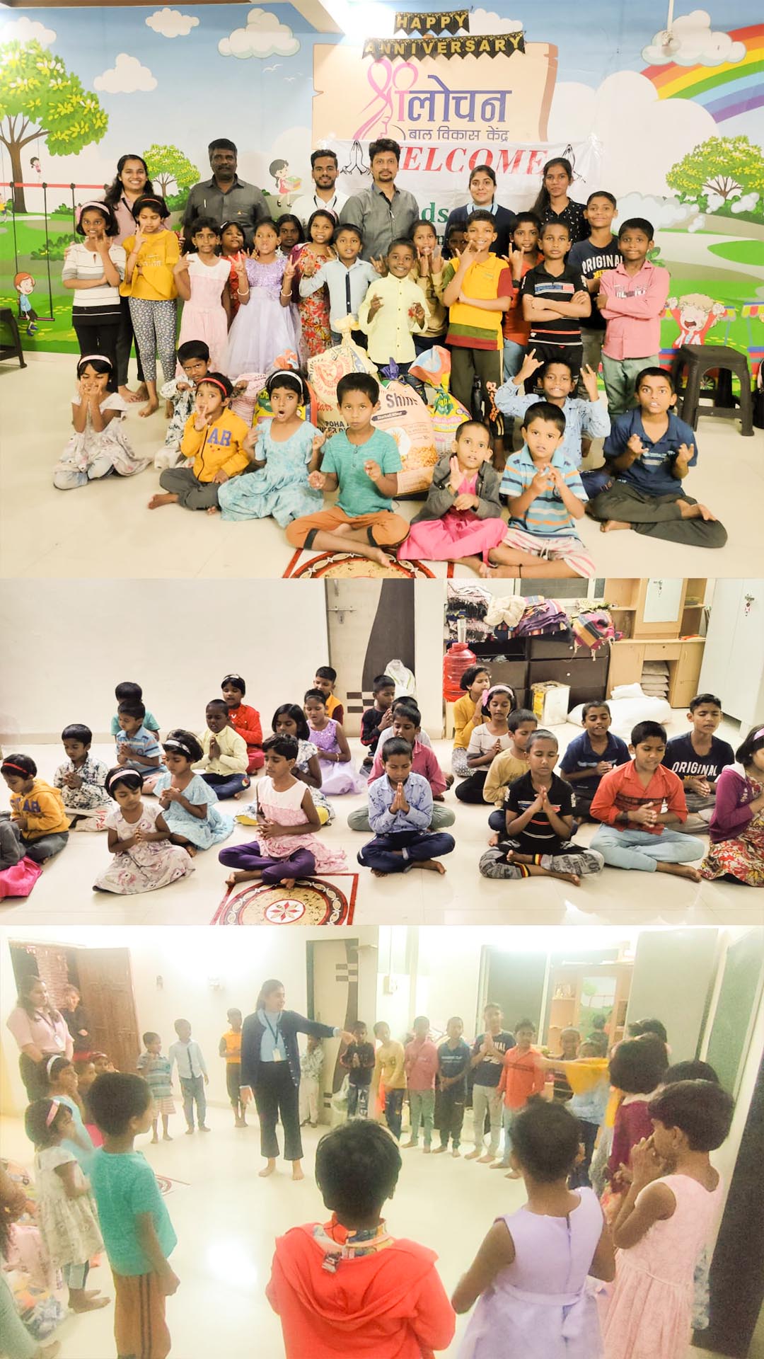 Donation at Shri lochan Baal Vikas kendra